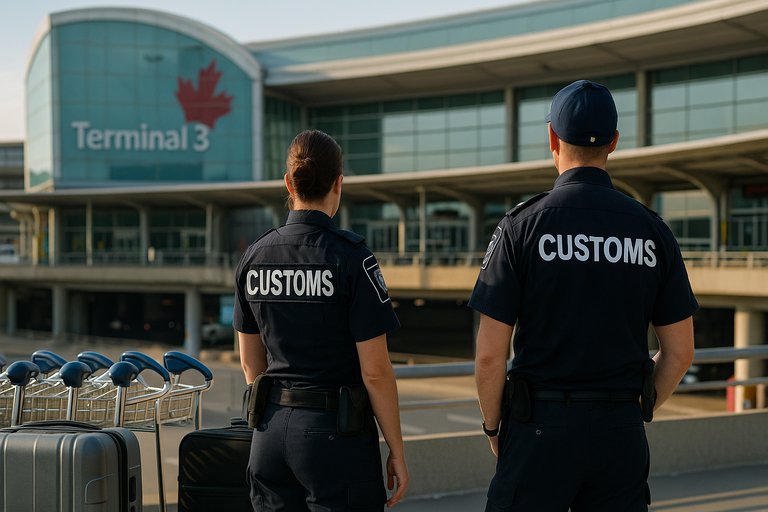 Two women were detained at Toronto Airport with more than $1,000,000 in their suitcases